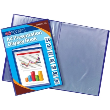 A4 40 Pocket Professional Presentation Display Book
