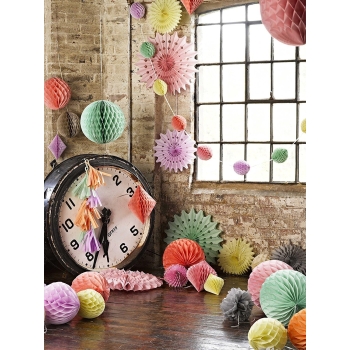 Hanging Decorations Paper Decorations with Ribbons
