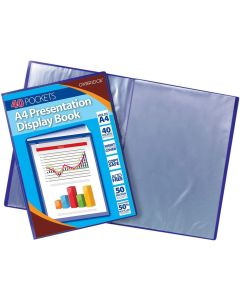 A4 40 Pocket Professional Presentation Display Book
