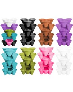 Tri-Pot Stacking Strawberry Planters