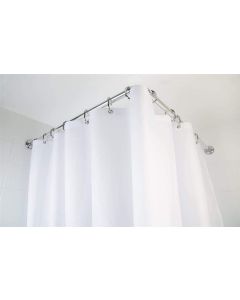 Croydex Easy to Fit Aluminium 4 Way Modular Rail with Circular Profile