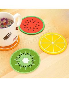 Novelty Silicone Fruit Slice Inspired Placemats Coasters