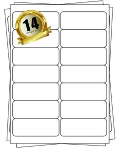 Oxbridge Matt White Self Adhesive Labels