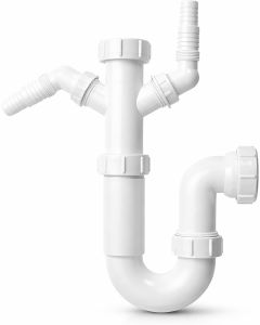 MaKe Washing Machine Trap with Seal & 2 Spigots