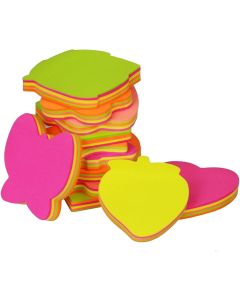 Assorted Bright Neon Colour Sticky Notes