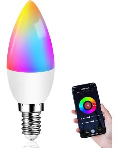 WiFi LED Smart Light Bulb 600 Lumen Dimmable RGB Colour Change