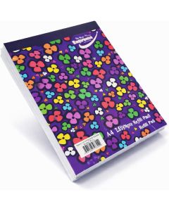 A4 Flower Power 8mm Ruled Top Perforated Refill Pads