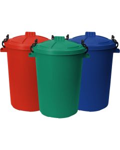 50L Outdoor Garden Plastic Bin With Locking Clips