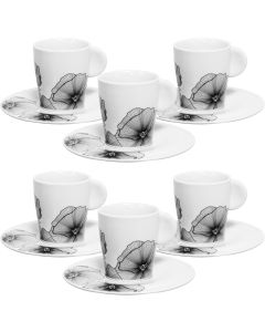 Porcelain Coffee Cup 150ml & Saucer Set