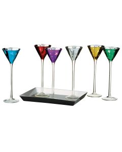 Shooting Stars Multi-Coloured Decorative Party Glasses