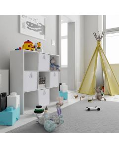 Urban Living Set Silver Velvet Collapsible Storage Cubes