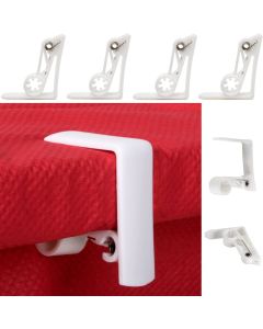  Table Desk Cloth Cover Clamps Holder Set