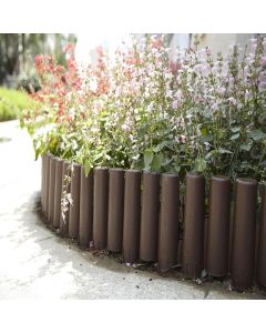Wood Log Style Decorative Lawn Edging Border