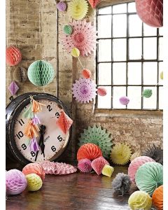 Hanging Decorations Paper Decorations with Ribbons