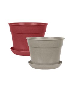 Round Biodegradable Compostable Degradable Pots with Saucers