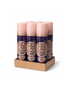 CoLab Dry Shampoo, Overnight Renew, 200ml, 6 Pack - No Fuss, All Hair Types, Fresh Scent