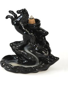 Ceramic Incense Backflow Cone Holders + pack of 20 Incense cones