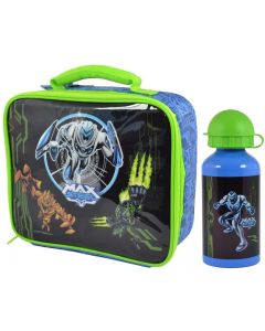 Max Steel Freaks Kids Children Lunch Bag and Metal Water Bottle Set