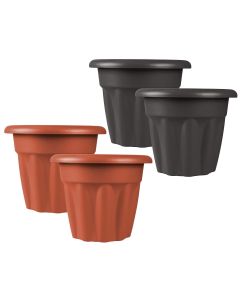 Large Round Plastic Planter Contemporary Design