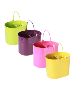 Metal Steel Colour Mop Bucket with Handle