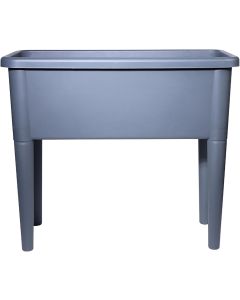 Raised Bed Grey Plastic Trough Planter Long Pot