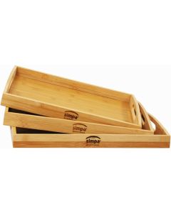 Natural Bamboo Food Serving Trays
