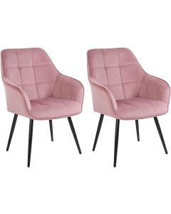 Velvet Modern Contemporary Tub Accent Dining Chairs 