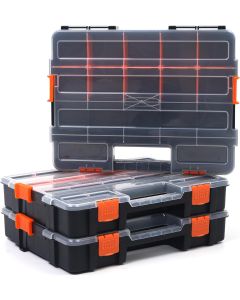 Professional Heavy Duty DIY Screw Box Organiser with Adjustable Compartments