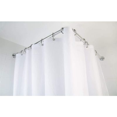 Croydex Easy to Fit Aluminium 4 Way Modular Rail with Circular Profile