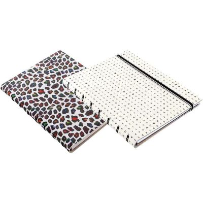 Filofax A5 Notebook Duo Set: Leopard & Black/White Letters
