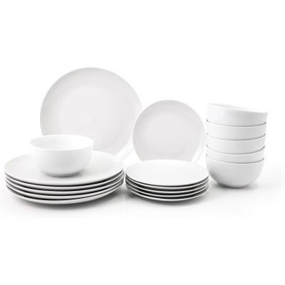 Dinnerware Porcelain White Set