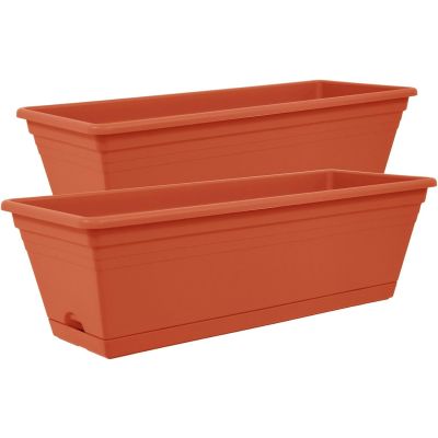 Rosewood Trough Garden Planter Pot