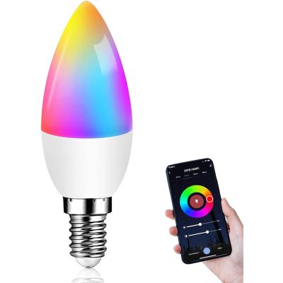 WiFi LED Smart Light Bulb 600 Lumen Dimmable RGB Colour Change
