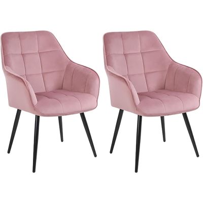 Velvet Modern Contemporary Tub Accent Dining Chairs 