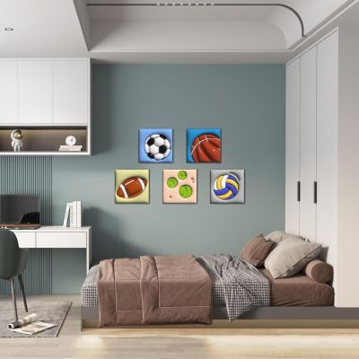 Canvas Wall Art Balls of Sport