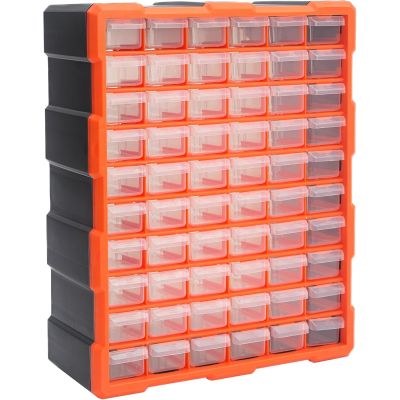 simpa 60 Multi Drawers Plastic DIY Tool Bit Storage Organiser Cabinet
