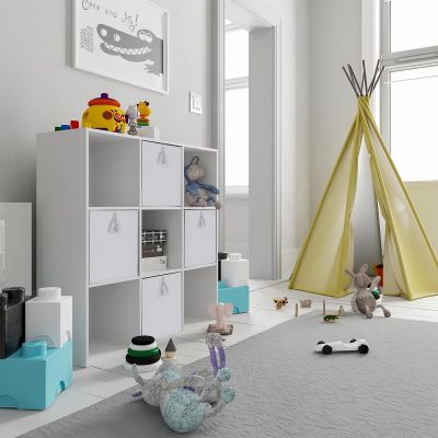 Urban Living Set Silver Velvet Collapsible Storage Cubes