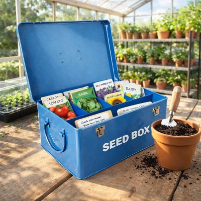  Vintage Style Seed Packet Storage Box