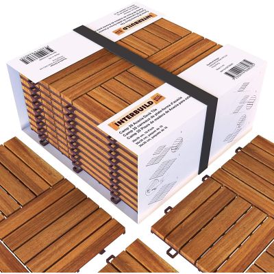 Interbuild Acacia Hardwood Decking Tiles