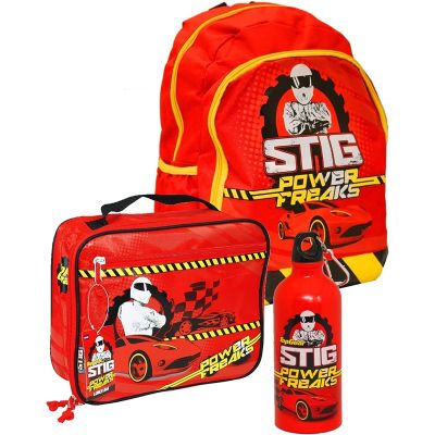  The Stig Power Freaks Children School Lunch Bag And Bottle Set