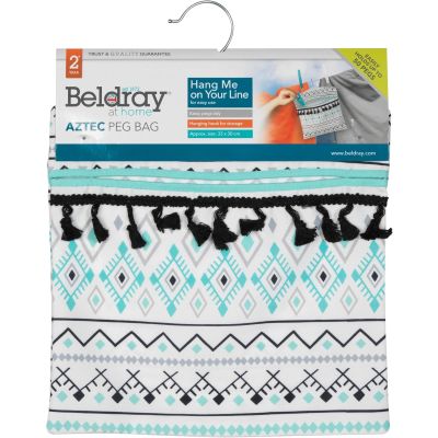 Beldray Aztec Peg Bag Washing Line Hanger