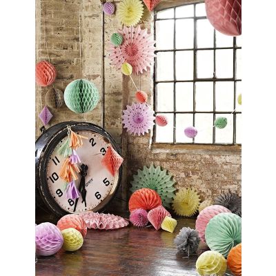 Hanging Decorations Paper Decorations with Ribbons