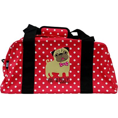 David & Goliath Polka Dot 'You So Pugly' Holdall Bag