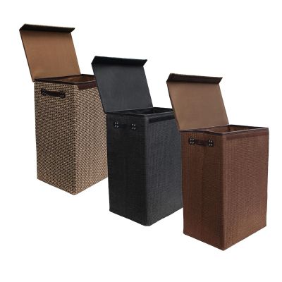 Godtfred 72L Laundry Foldable Woven Style Hamper 