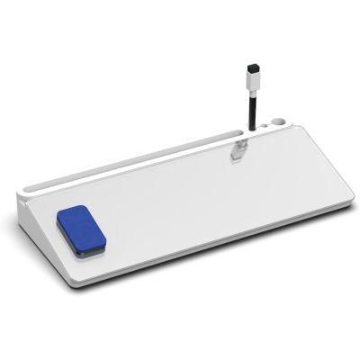 Desktop Dry Wipe Whiteboard with Storage, Eraser & Marker Pen