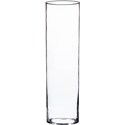 Floor Standing Clear Glass Vase