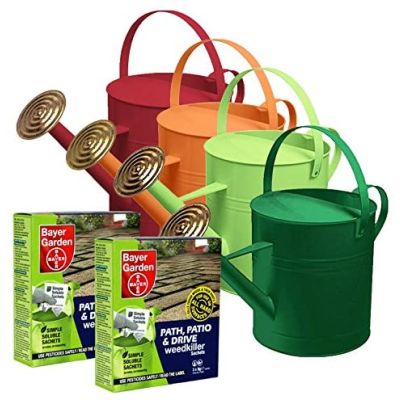 Bayer Garden 2 x Path, Patio & Drive Weed Killer & Watering Can Set