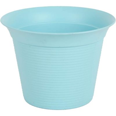 Plastic Planter Flower Pots Contemporary TURQUOISE design