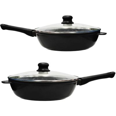 Deep Non-Stick Scratch Resistant Aluminium Body Frying Pans