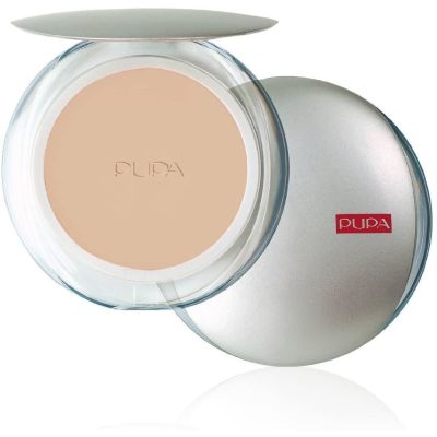 PUPA Milano Silk Touch Compact Powder 11g / 38oz Compact Face Powder wth Aloe Vera 